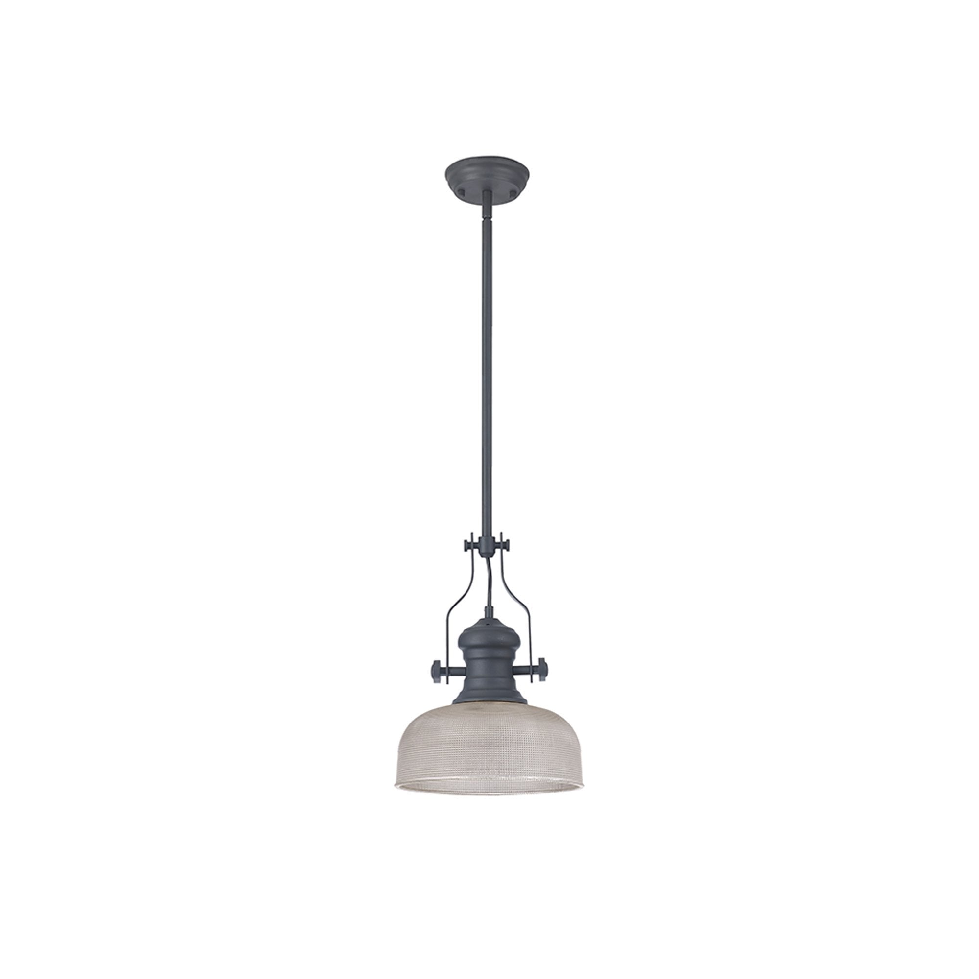 NLK15379 Louis 1 Light Pendant Graphite Prismatic