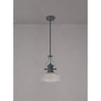 NLK15379 Louis 1 Light Pendant Graphite Prismatic