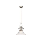 NLK15389 Louis 1 Light Pendant Satin Nickel Clear