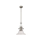 NLK15389 Louis 1 Light Pendant Satin Nickel Clear
