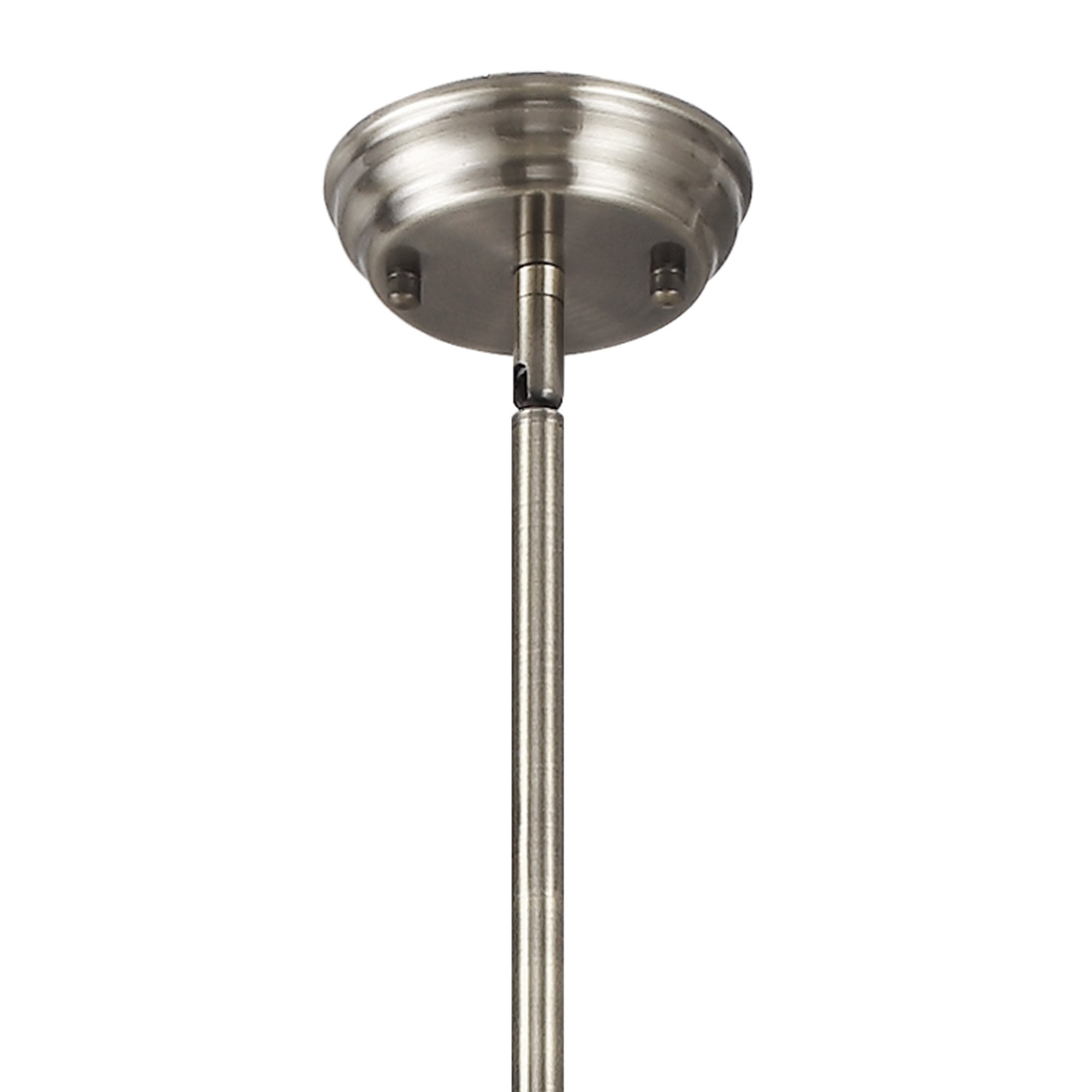 NLK15389 Louis 1 Light Pendant Satin Nickel Clear