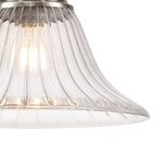 NLK15389 Louis 1 Light Pendant Satin Nickel Clear