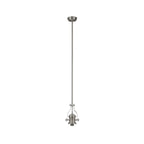 NLK15389 Louis 1 Light Pendant Satin Nickel Clear