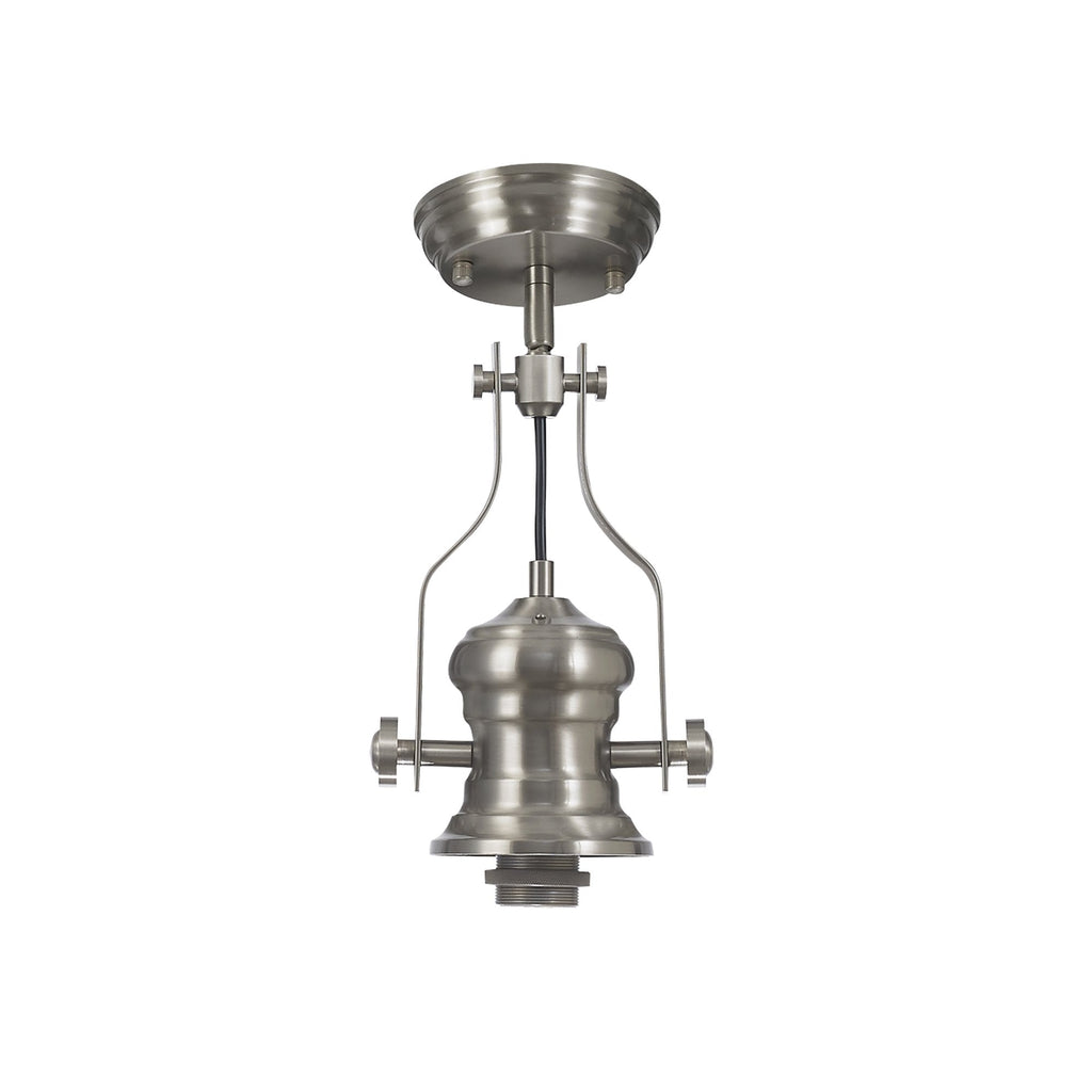 NLK15389 Louis 1 Light Pendant Satin Nickel Clear