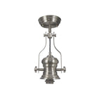 NLK15389 Louis 1 Light Pendant Satin Nickel Clear
