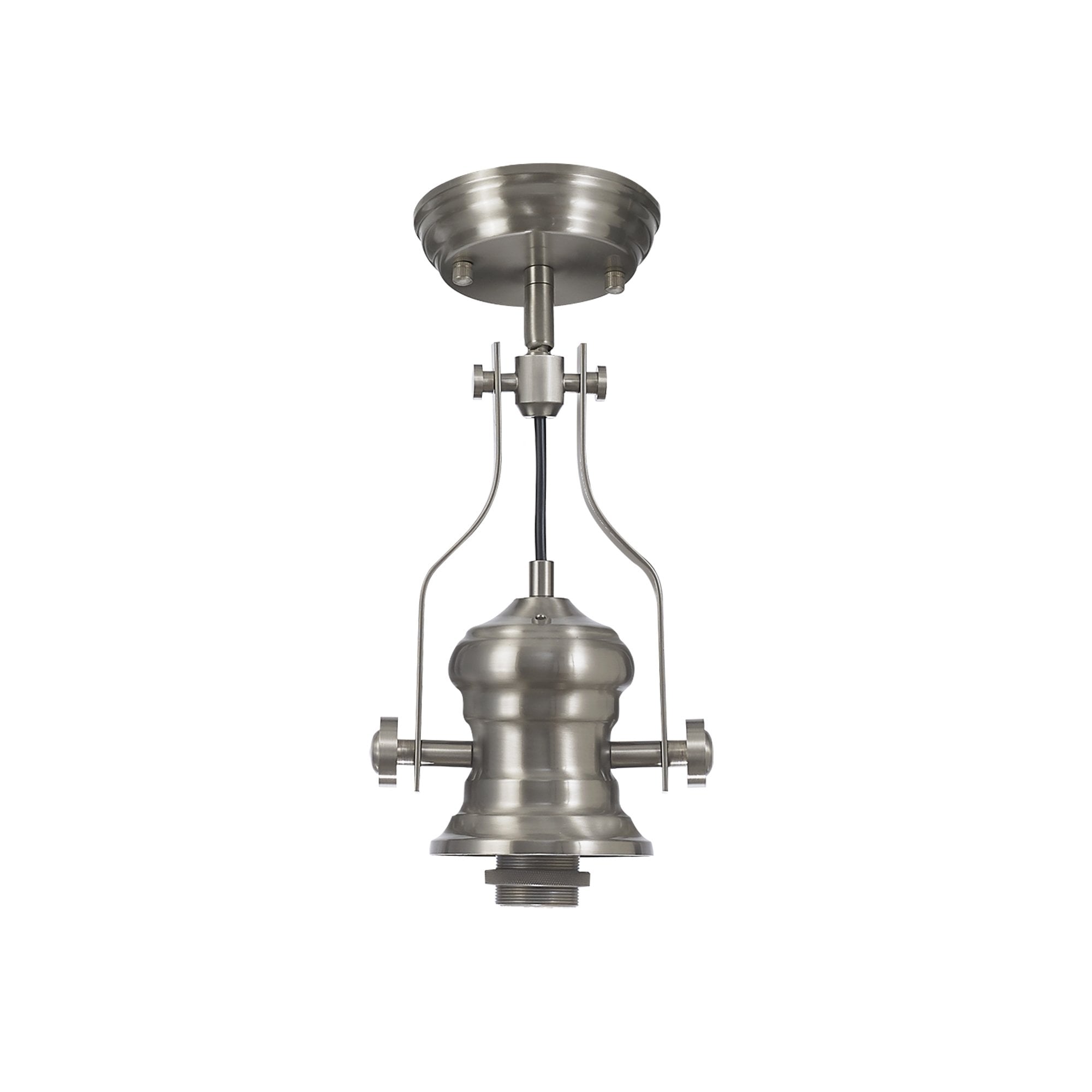 NLK15389 Louis 1 Light Pendant Satin Nickel Clear