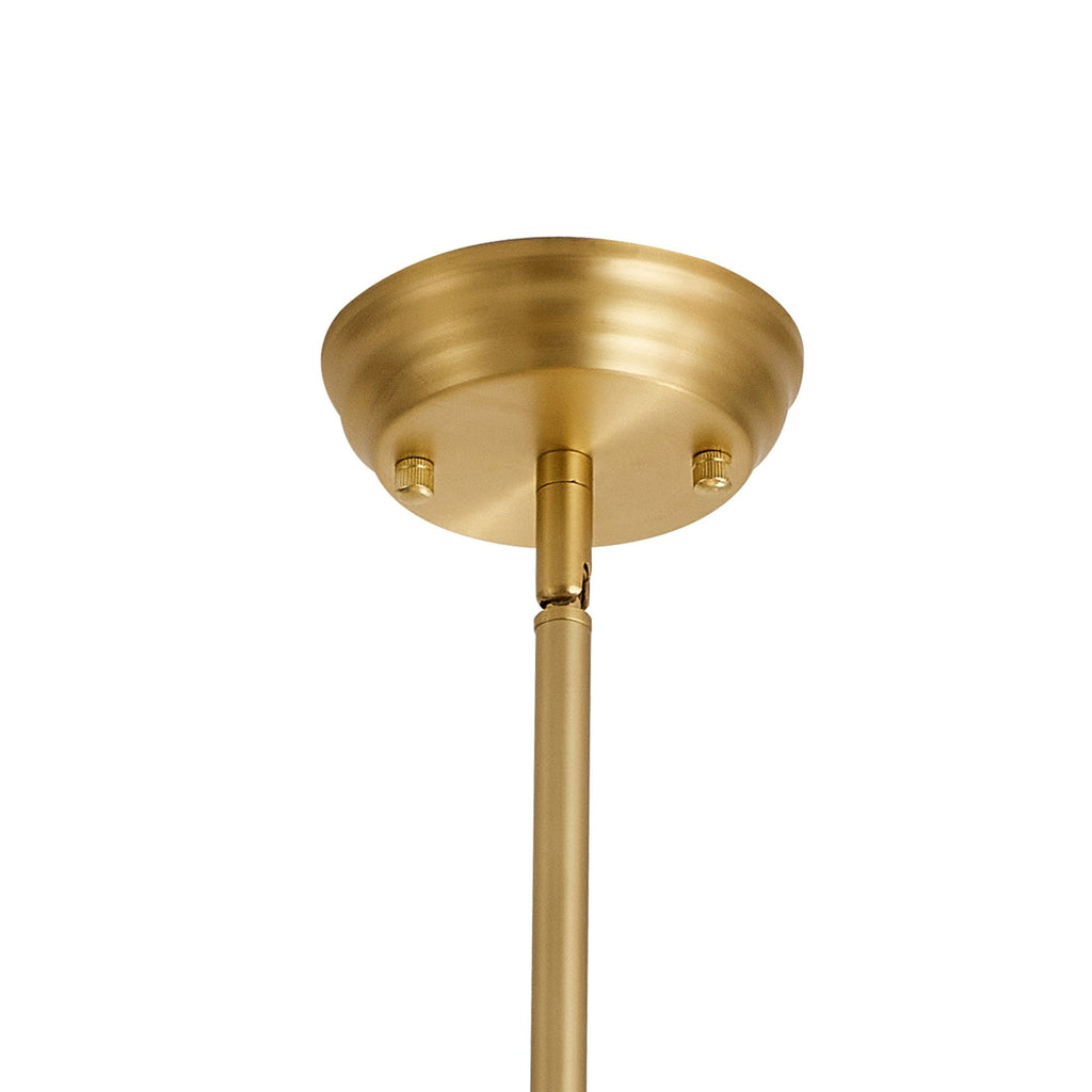 NLK15399 Louis 1 Light Round Pendant Satin Gold Opal