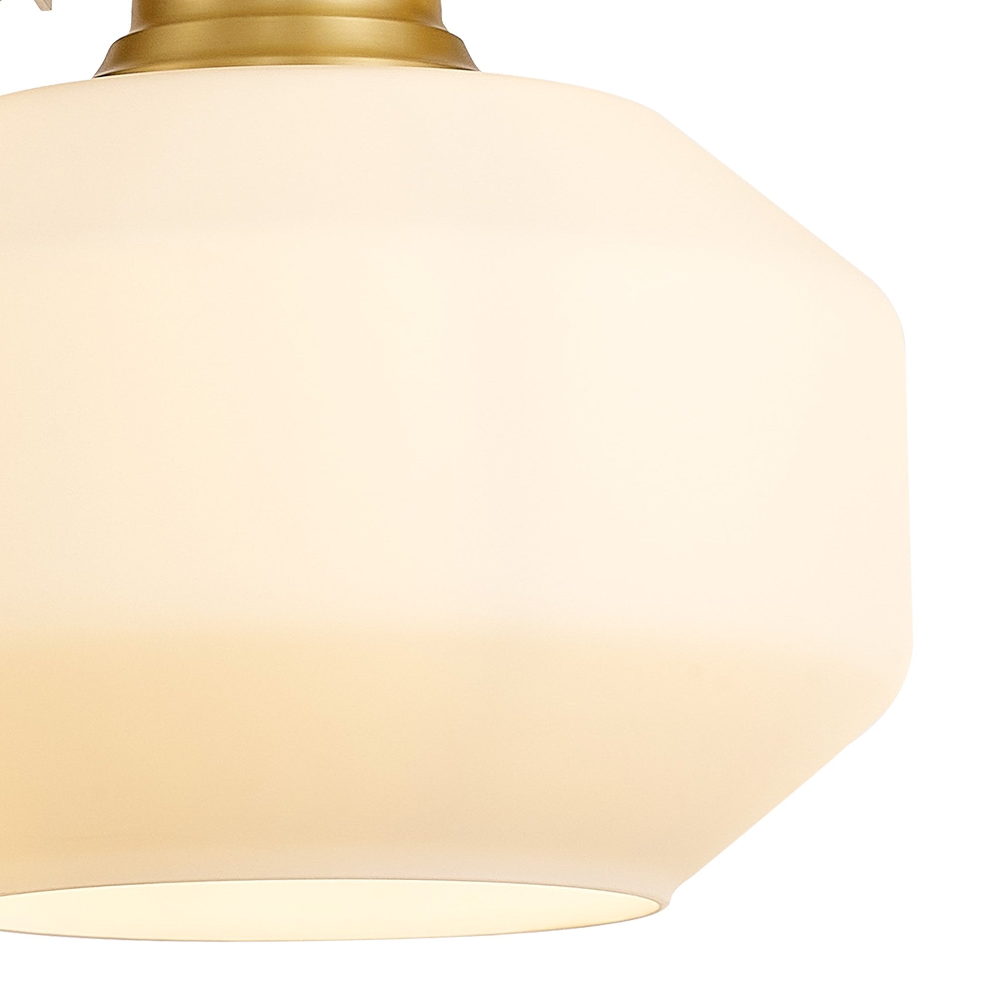 NLK15399 Louis 1 Light Round Pendant Satin Gold Opal