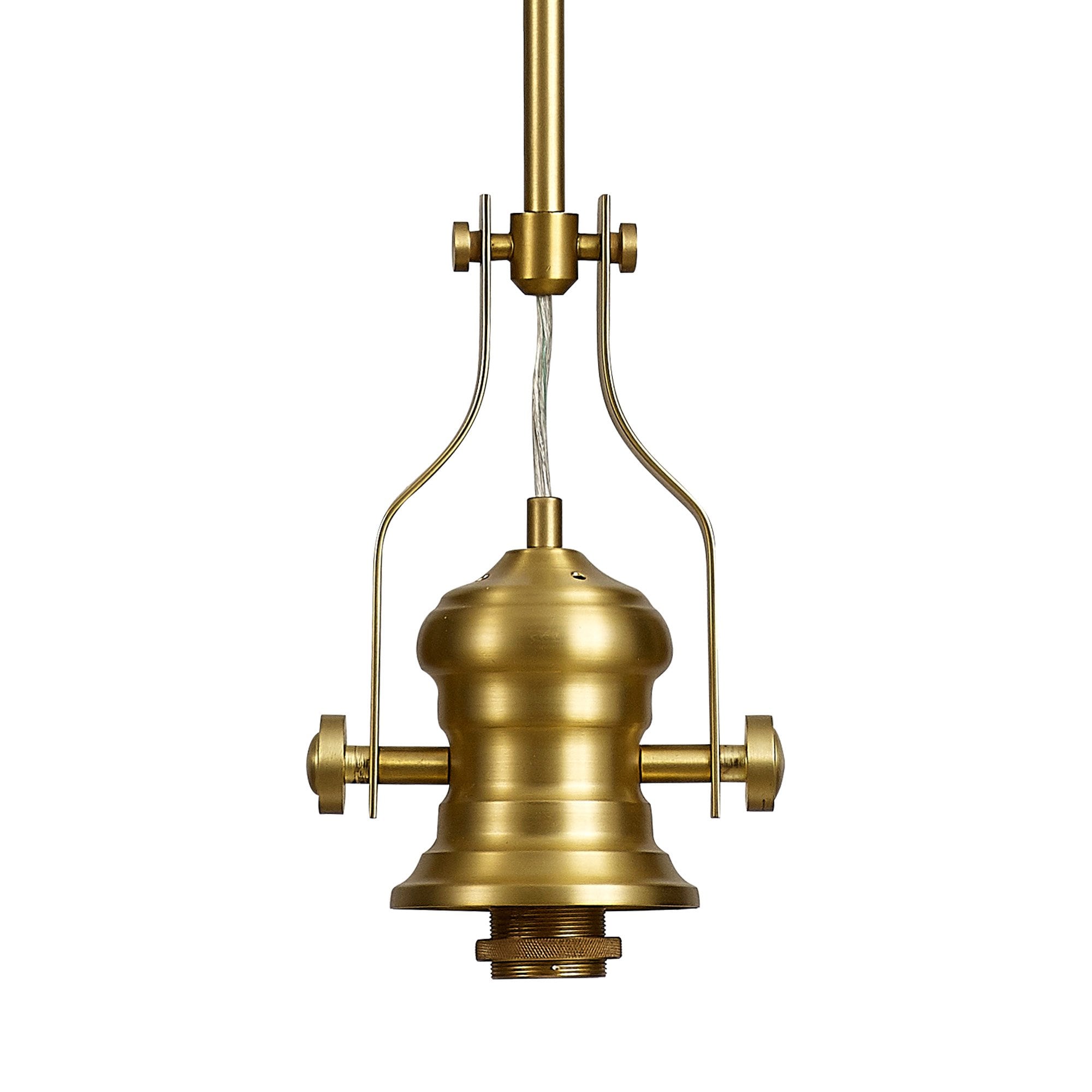 NLK15399 Louis 1 Light Round Pendant Satin Gold Opal