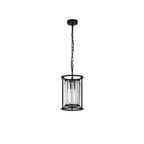 NL91059 Maccia 1 Light Pendant/Ceiling Light Satin Black Clear