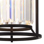 NL91059 Maccia 1 Light Pendant/Ceiling Light Satin Black Clear