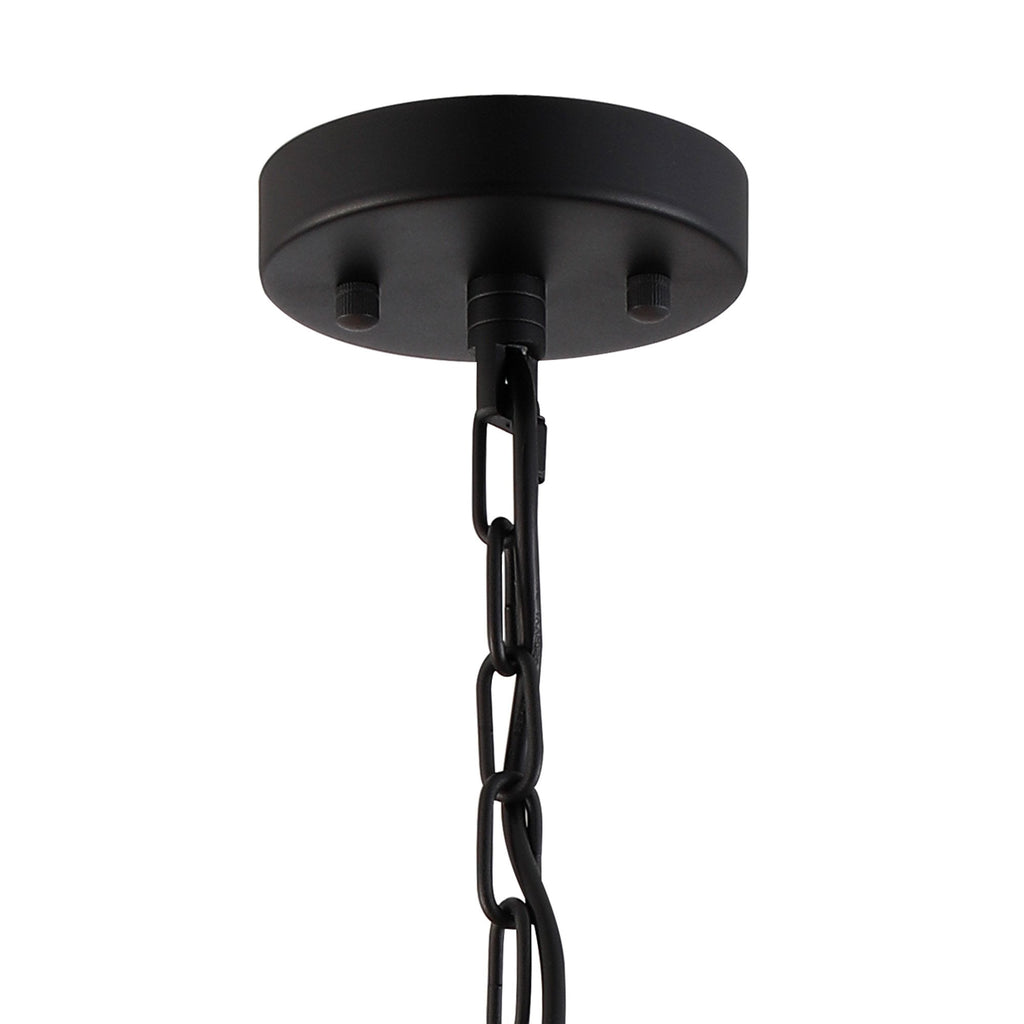 NL91069 Maccia 3 Light Pendant/Ceiling Light Satin Black Clear