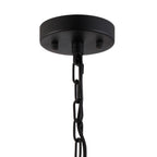 NL91069 Maccia 3 Light Pendant/Ceiling Light Satin Black Clear