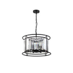 NL91079 Maccia 6 Light Pendant/Ceiling Light Satin Black Clear