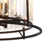NL91079 Maccia 6 Light Pendant/Ceiling Light Satin Black Clear