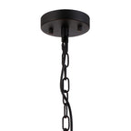 NL91089 Maccia 8 Light Pendant/Ceiling Light Satin Black Clear