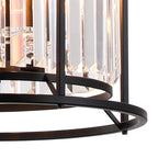 NL91099 Maccia 6 Light Pendant/Ceiling Light Satin Black Clear