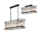 NL91109 Maccia 7 Light Pendant/Ceiling Light Satin Black Clear