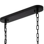 NL91109 Maccia 7 Light Pendant/Ceiling Light Satin Black Clear