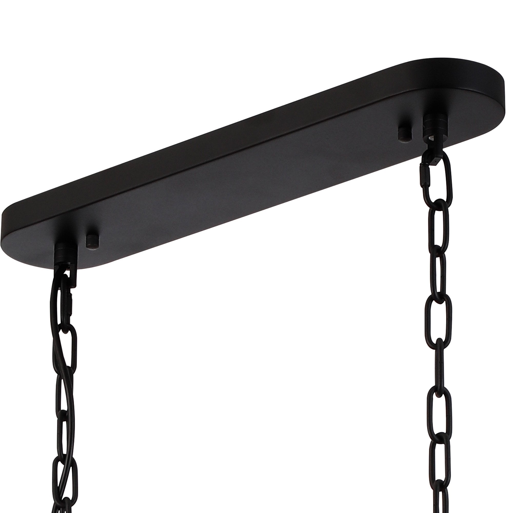 NL91109 Maccia 7 Light Pendant/Ceiling Light Satin Black Clear