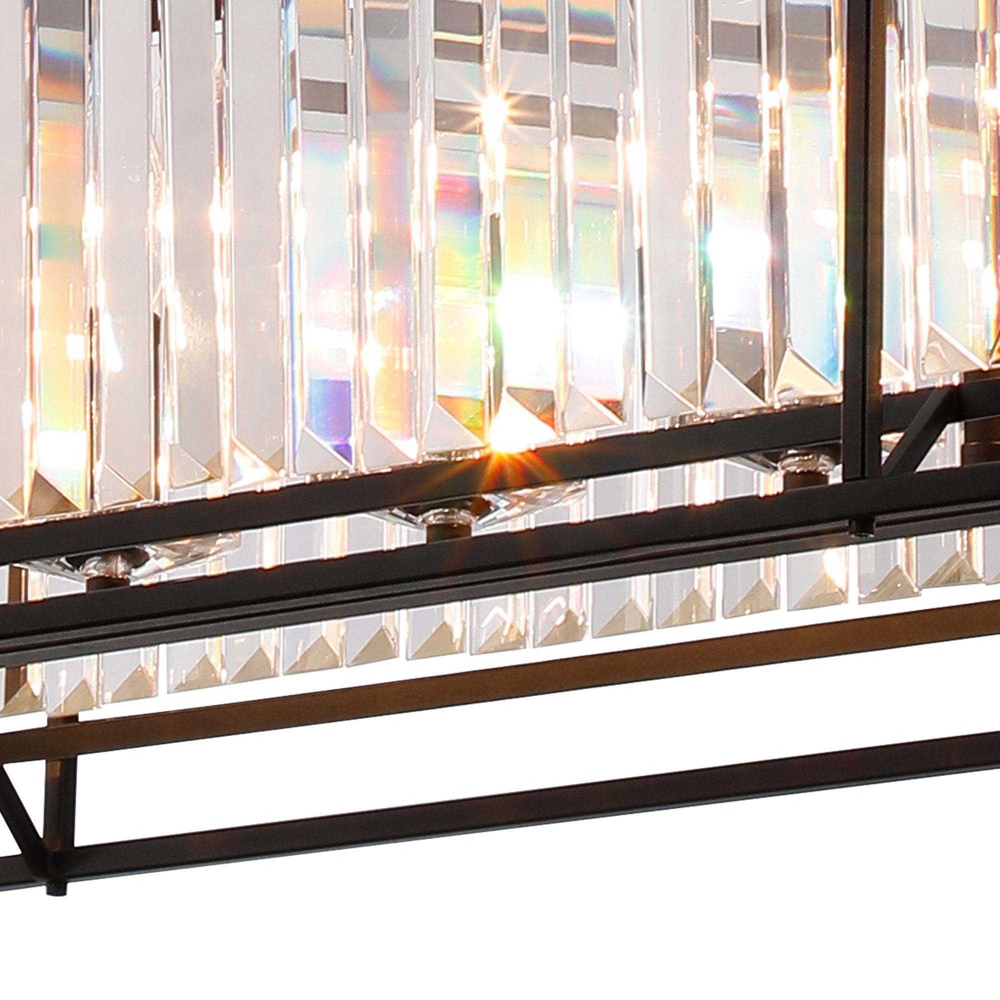NL91109 Maccia 7 Light Pendant/Ceiling Light Satin Black Clear