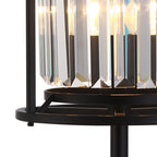 NL91159 Maccia 1 Light Table Lamp Satin Black Clear