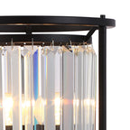 NL91159 Maccia 1 Light Table Lamp Satin Black Clear