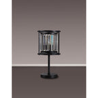 NL91159 Maccia 1 Light Table Lamp Satin Black Clear