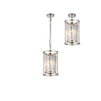 NL91169 Maccia 1 Light Pendant/Ceiling Light Polished Nickel Clear