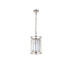NL91169 Maccia 1 Light Pendant/Ceiling Light Polished Nickel Clear