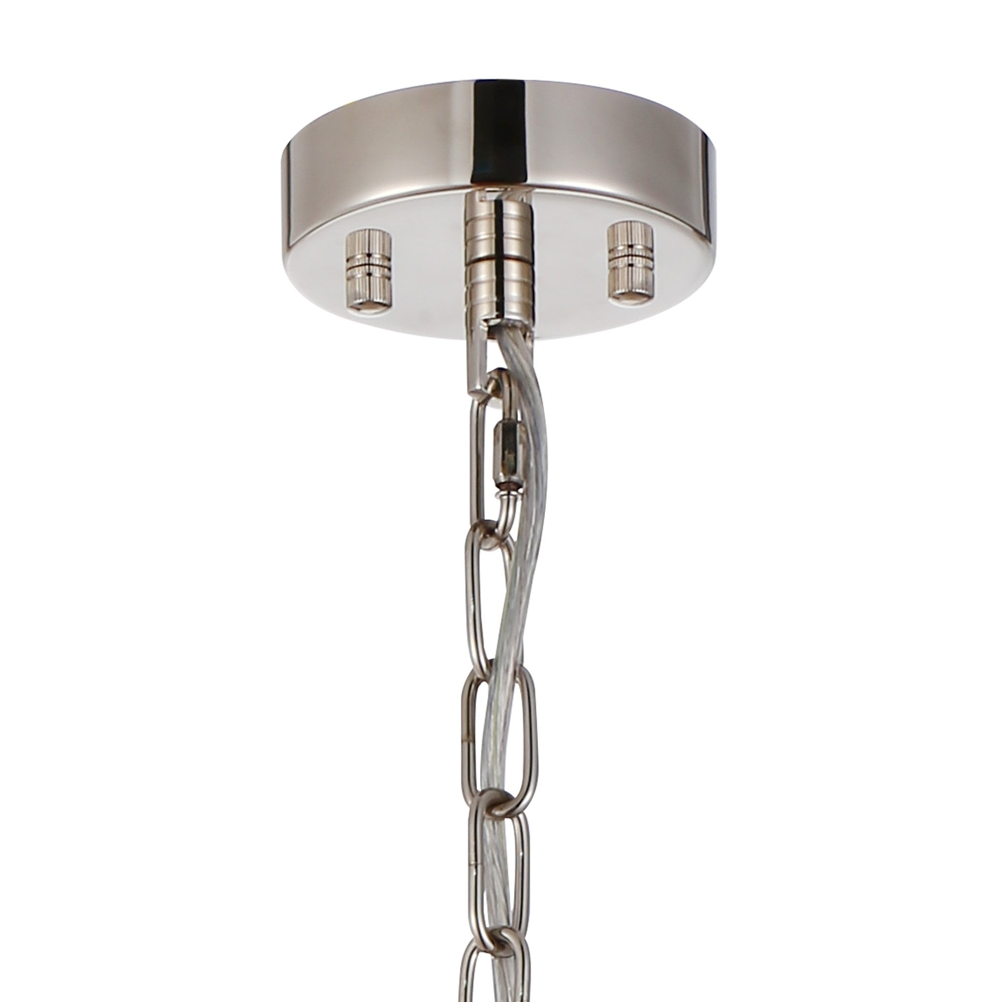 NL91169 Maccia 1 Light Pendant/Ceiling Light Polished Nickel Clear