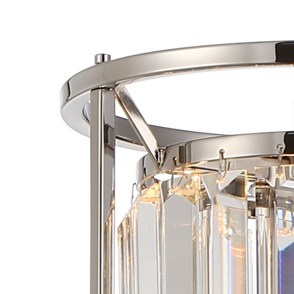 NL91169 Maccia 1 Light Pendant/Ceiling Light Polished Nickel Clear