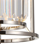 NL91169 Maccia 1 Light Pendant/Ceiling Light Polished Nickel Clear