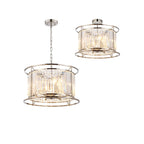 NL91189 Maccia 6 Light Pendant/Ceiling Light Polished Nickel Clear