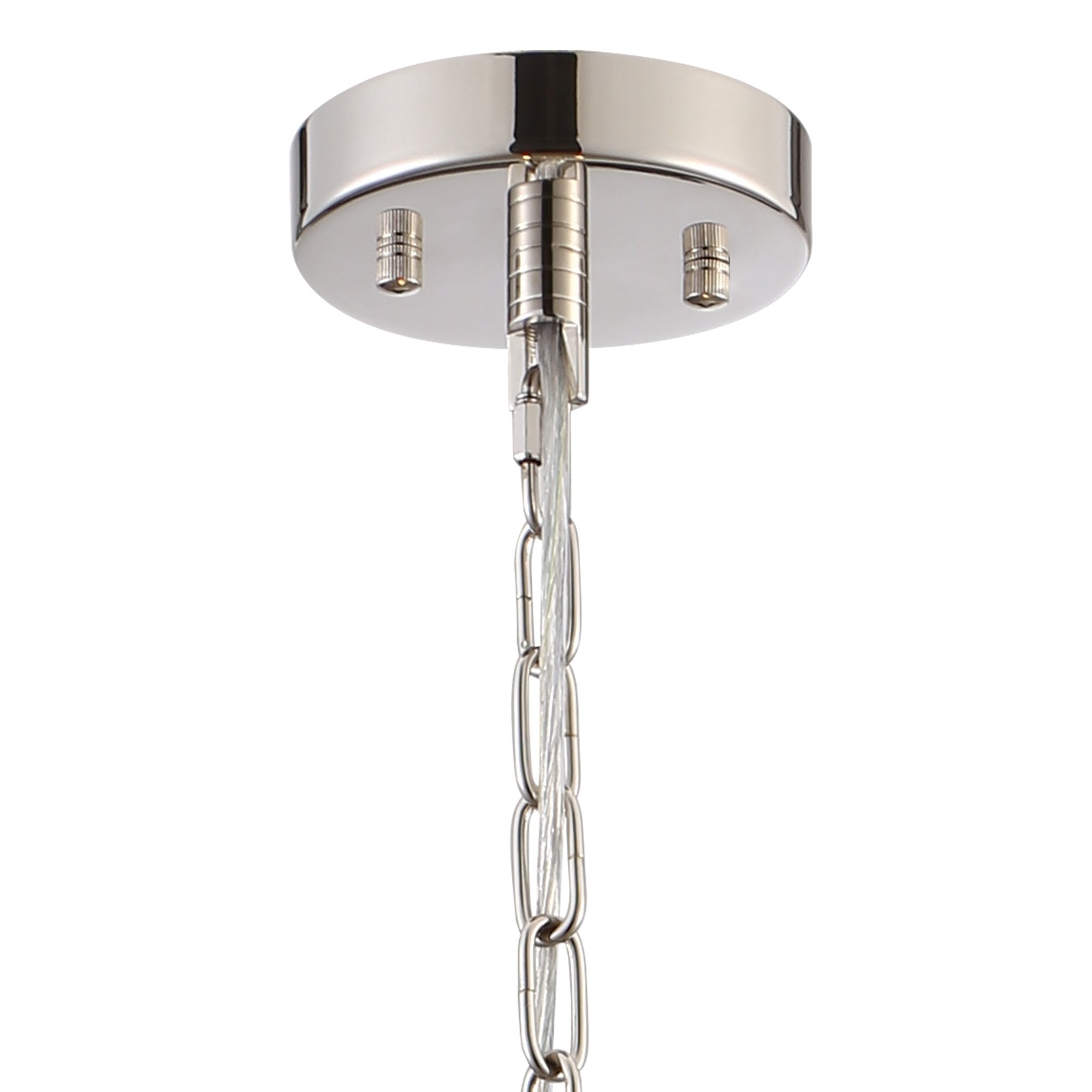 NL91189 Maccia 6 Light Pendant/Ceiling Light Polished Nickel Clear
