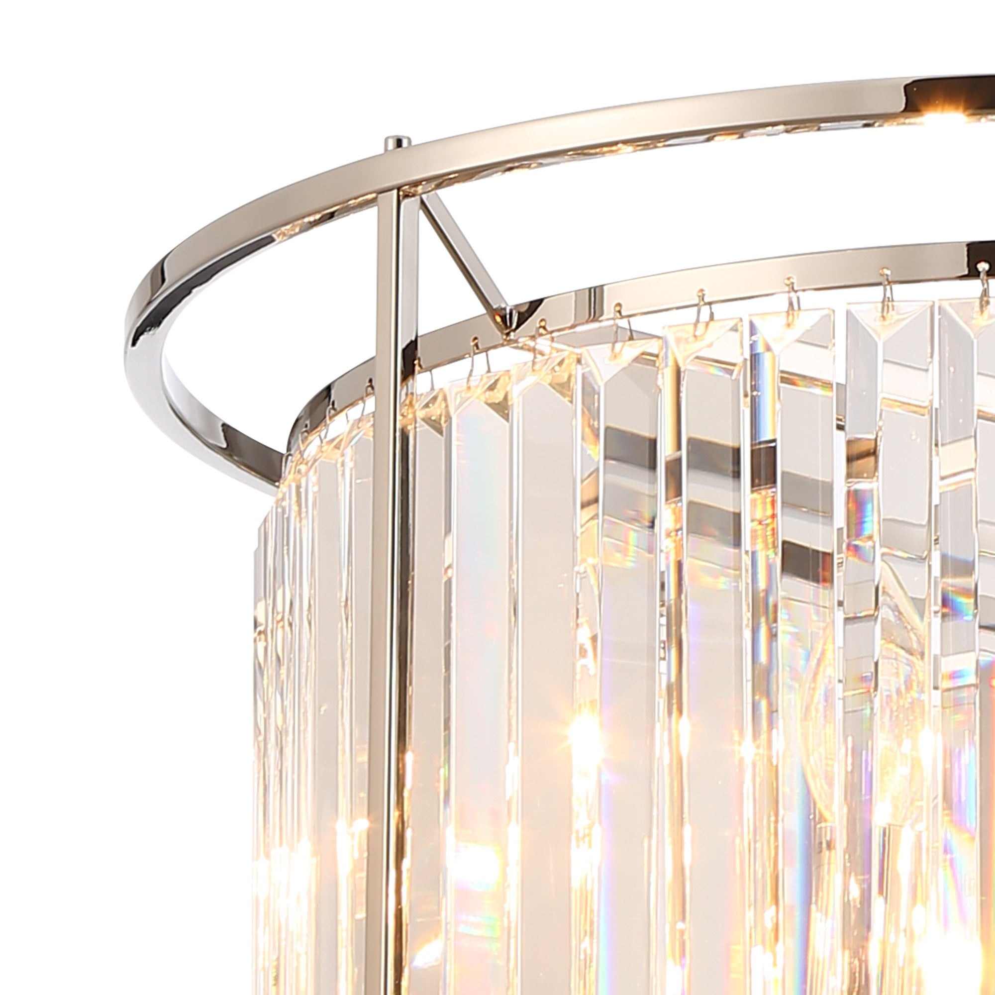 NL91189 Maccia 6 Light Pendant/Ceiling Light Polished Nickel Clear