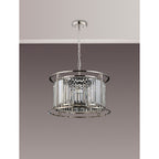 NL91189 Maccia 6 Light Pendant/Ceiling Light Polished Nickel Clear