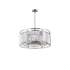 NL91199 Maccia 8 Light Pendant/Ceiling Light Polished Nickel Clear