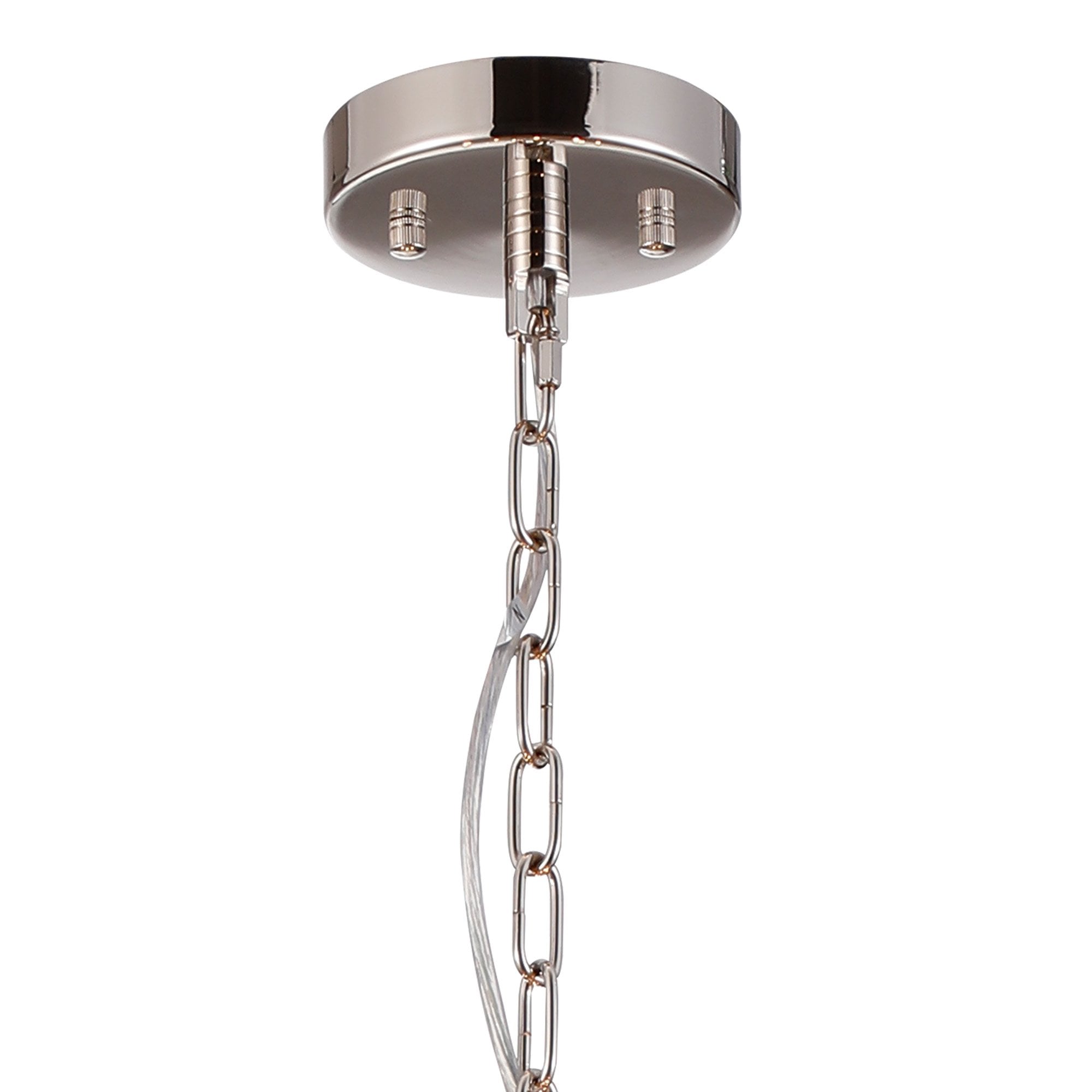 NL91199 Maccia 8 Light Pendant/Ceiling Light Polished Nickel Clear