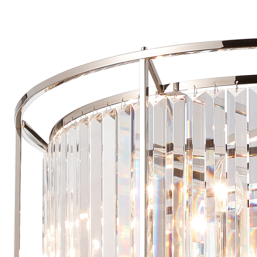 NL91199 Maccia 8 Light Pendant/Ceiling Light Polished Nickel Clear