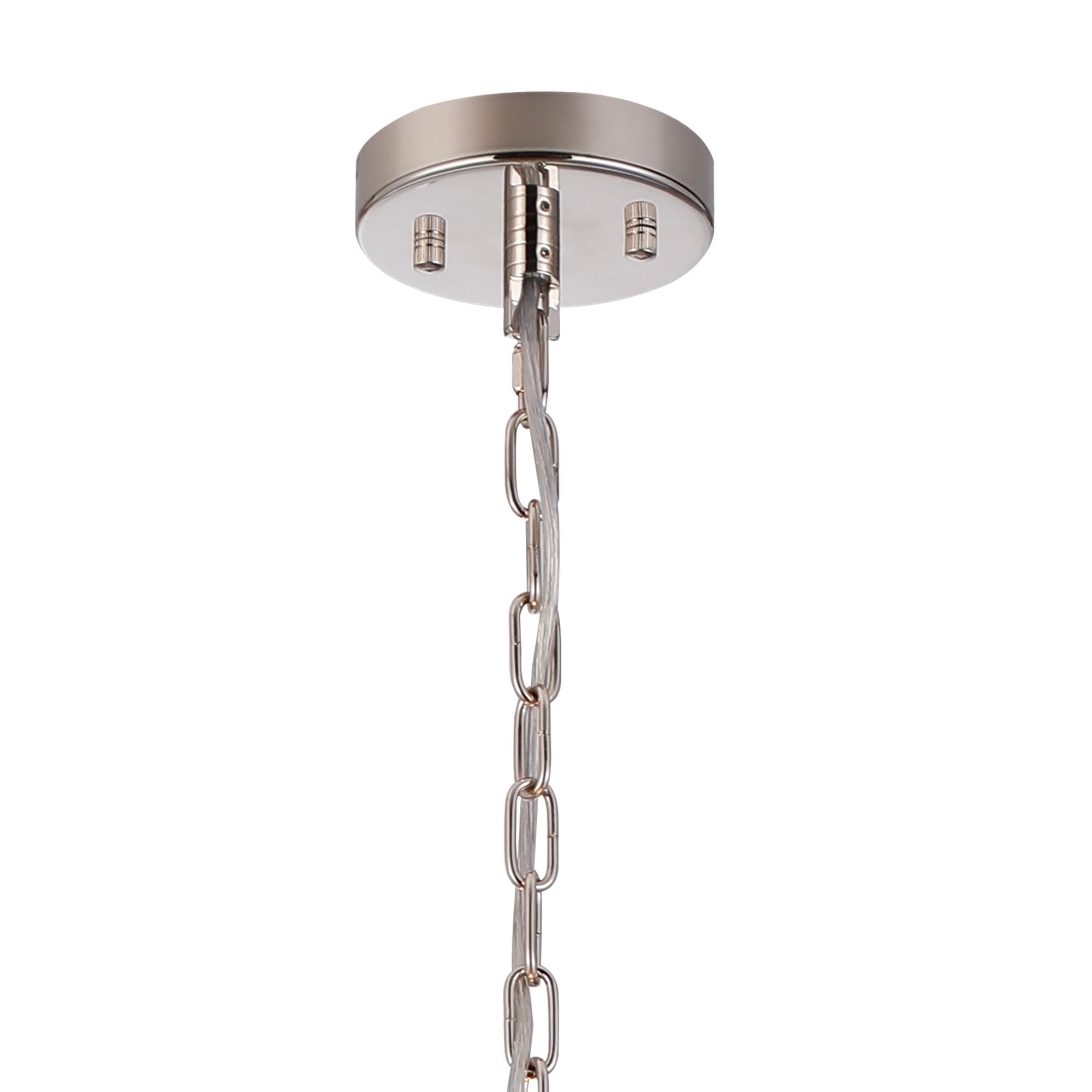 NL91209 Maccia 6 Light Pendant/Ceiling Light Polished Nickel Clear