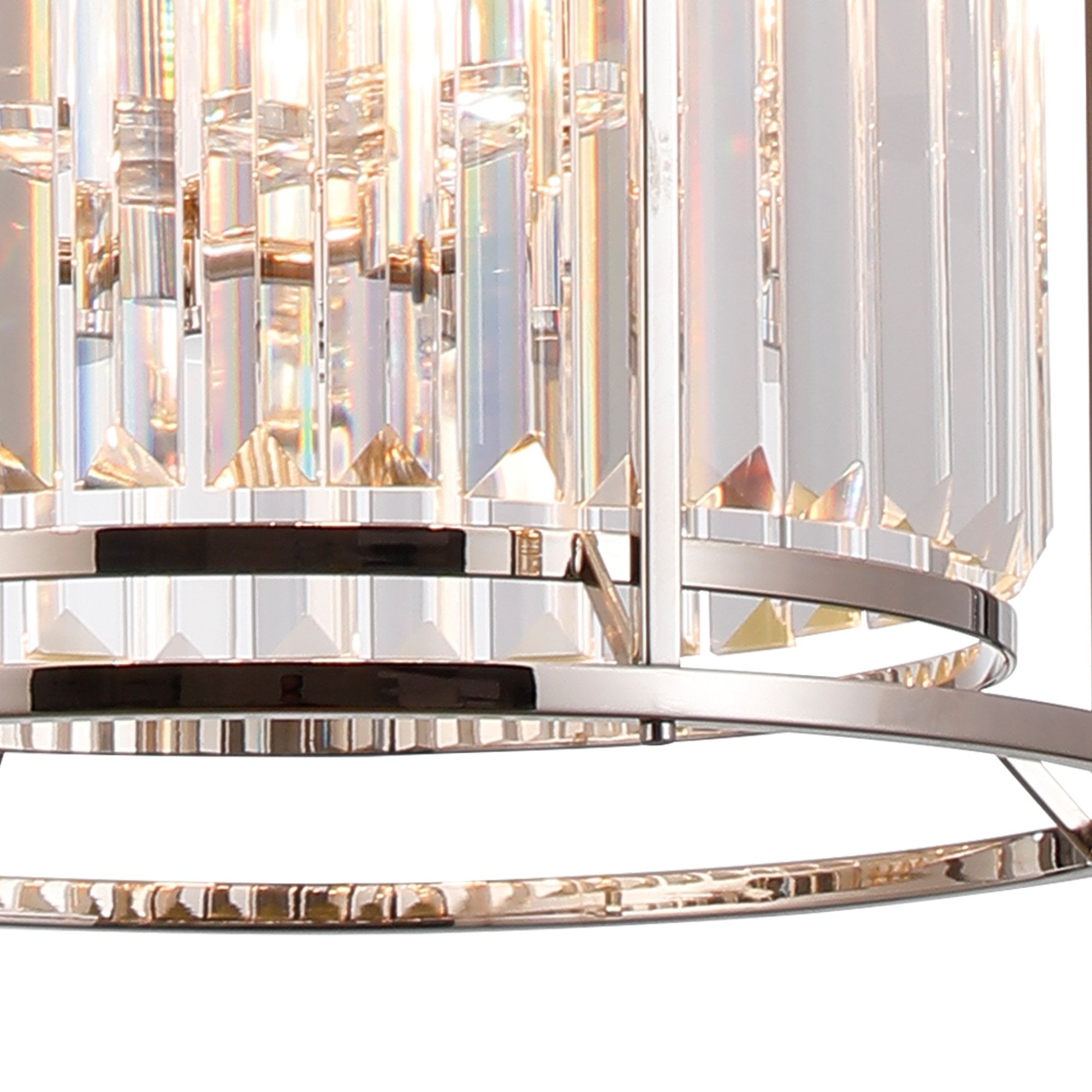 NL91209 Maccia 6 Light Pendant/Ceiling Light Polished Nickel Clear