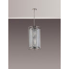 NL91209 Maccia 6 Light Pendant/Ceiling Light Polished Nickel Clear
