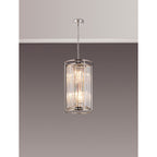 NL91209 Maccia 6 Light Pendant/Ceiling Light Polished Nickel Clear