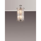 NL91209 Maccia 6 Light Pendant/Ceiling Light Polished Nickel Clear