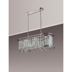 NL91219 Maccia 7 Light Pendant/Ceiling Light Polished Nickel Clear