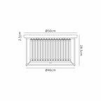 NL91239 Maccia 4 Light Flush Ceiling Light Polished Nickel Clear