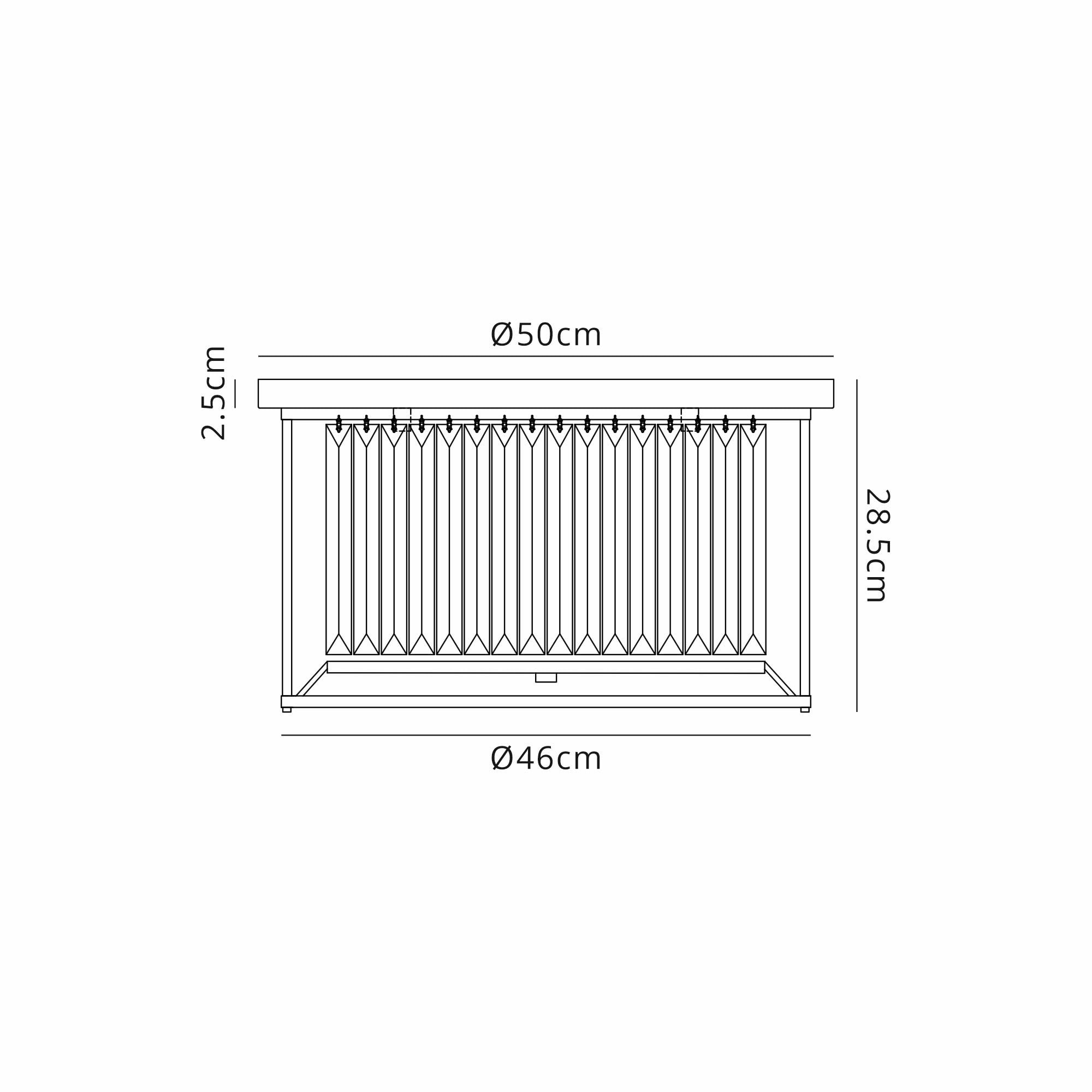 NL91239 Maccia 4 Light Flush Ceiling Light Polished Nickel Clear