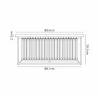 NL91249 Maccia 6 Light Flush Ceiling Light Polished Nickel Clear