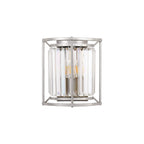 NL91259 Maccia 2 Light Wall Light Polished Nickel Clear